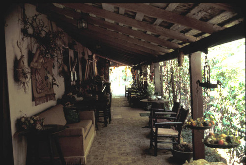 Verdugo Adobe veranda, circa 1975