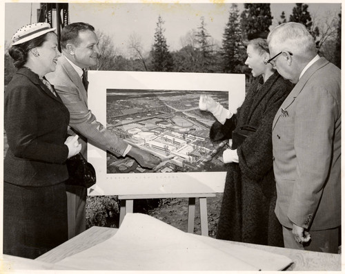 Reseda High School groundbreaking ceremony, Reseda, 1956