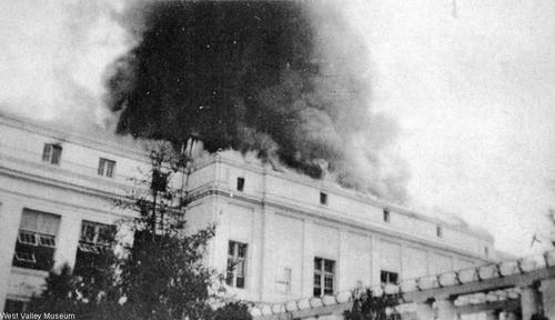 Owensmouth High School fire, circa 1914