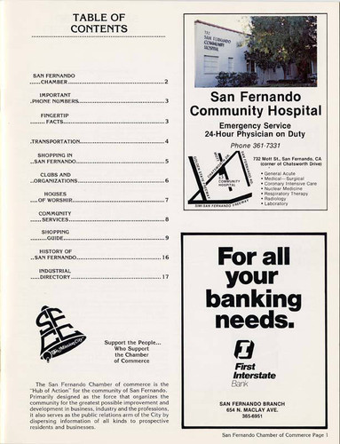 San Fernando Shopping Guide and Industrial Directory, circa 1980