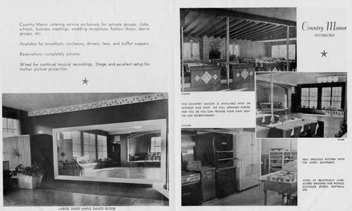 Country Manor brochure, Calabasas, 1945-1955?