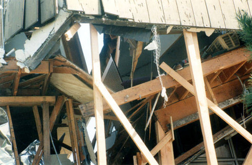 Earthquake damage, Sherman Oaks, Calif. January 1994