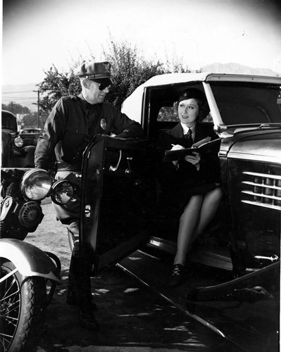 Glendale Police Department meter maid, circa 1930s