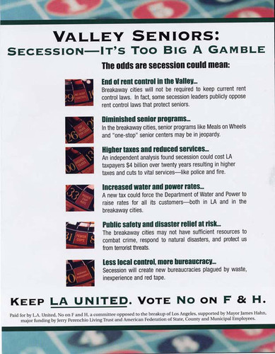 Anti-secession flier aimed at San Fernando Valley seniors (page 2)