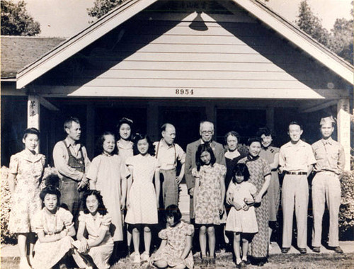 Chung Family at the Ranch, 1942