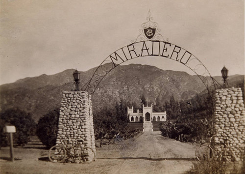 Brand's estate, El Miradero, 1911