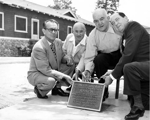 Jim Jeffries Memorial Plaque