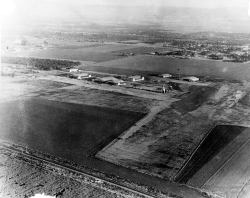 Aerial view of Metropolitan (now Van Nuys) Airport, 1930