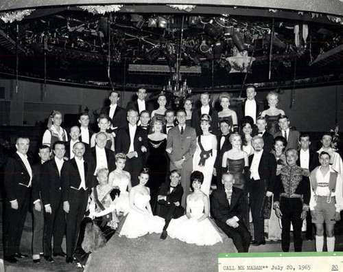 Valley Music Theatre cast photo, Call Me Madam, Woodland Hills, 1965