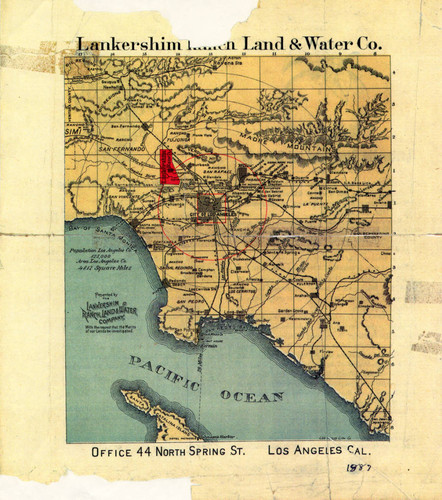 Lankershim Ranch flier, 1887