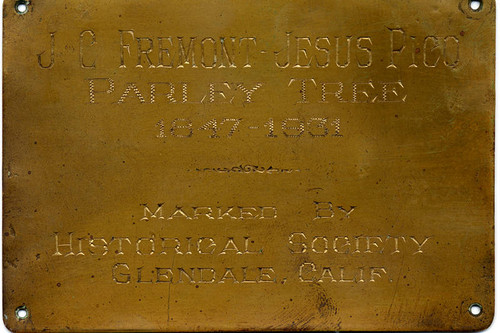 Oak of Peace plaque, 1931