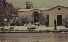 House covered with snow, Canoga Park