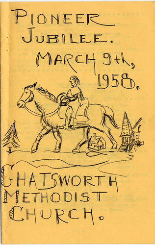 Chatsworth Methodist Church Pioneer Jubilee, 1958 (page 1)