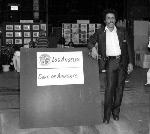 Bob Quincy, Van Nuys Airport Manager at the Airport's 50th anniversary Open House