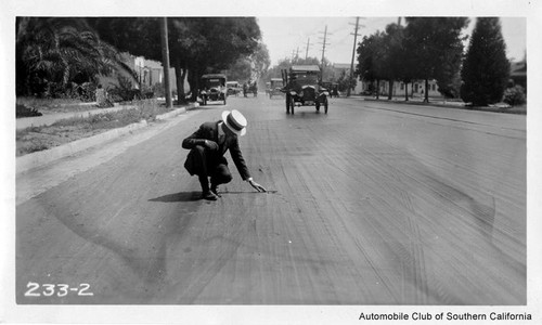 Glendale road survey, approximately 1925