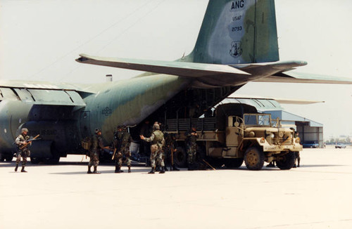 Van Nuys Airport used after the Northridge earthquake, 1994