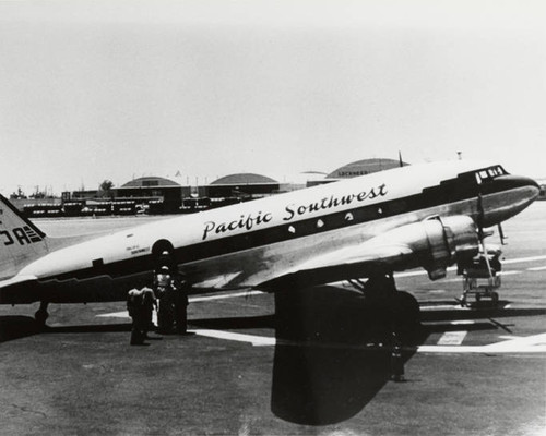 One of Pacific Southwest Airlines' first DC-3's