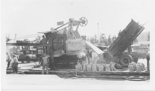 Street paving, San Fernando Road, Glendale, circa 1920-1929