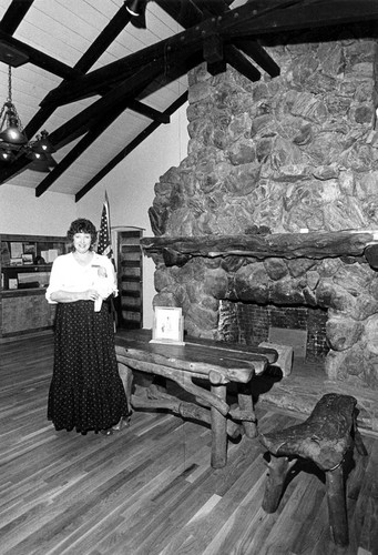 Fireplace in Bolton Hall, 1982