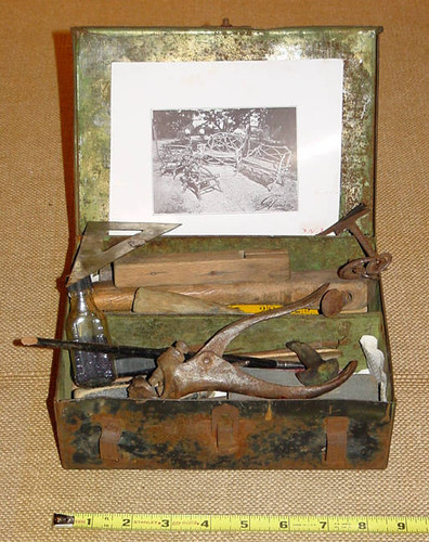 George Harris's tools and toolbox