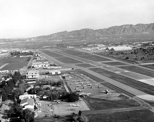 Van Nuys Airport (aerial view) in 1966