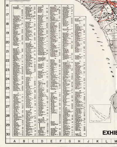 Los Angeles Unified School District bus map, Los Angeles, 1979
