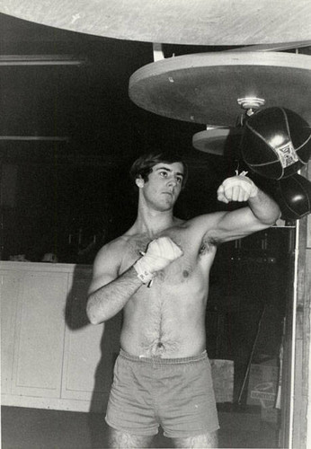 Steve Peschansky training at Left Hook Gym, Canoga Park