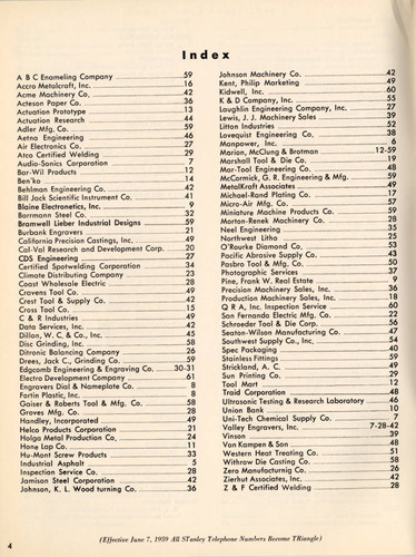 San Fernando Valley industrial catalog, Van Nuys, 1959