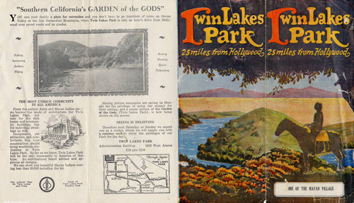 Twin Lakes Park brochure, circa 1926