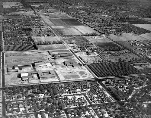 Campus of San Fernando Valley State College (now CSUN) , Aerial View, ca. 1960-1961