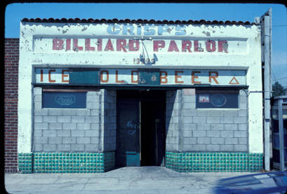 Crisp's Billiard Parlor, Pacoima, circa 1978-1981