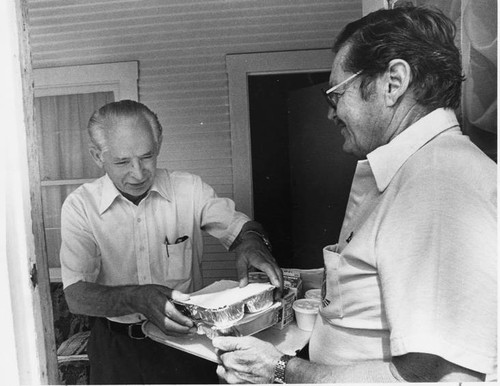 Kiwanis Club Meals on Wheels delivery, 1982