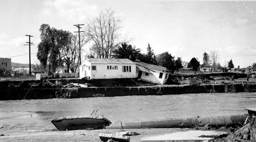 Flood, Los Angeles River, North Hollywood, 1938