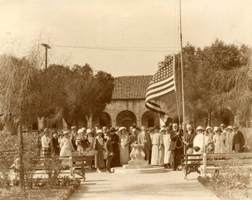 Dedication of the Sun Dial in Brand Park, June 26, 1924