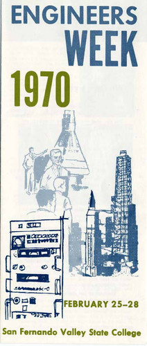 San Fernando Valley State College "Engineers Week" Pamphlet, 1970