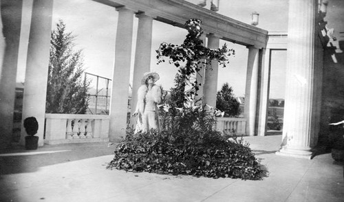 Adah Bechtelheimer at Easter Sunrise Service, Owensmouth Greek Theater, Canoga Park, circa 1922