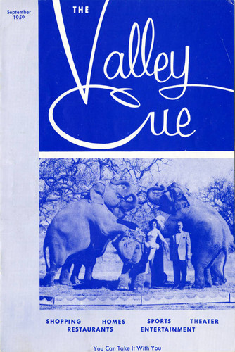 Valley Cue Magazine, 1959 (page 1)