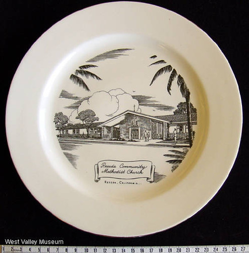 Reseda Community Methodist Church commemorative plate