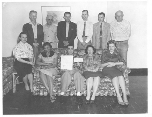 Veterans' Administration Hospital purchasing department employees, Sylmar, 1956