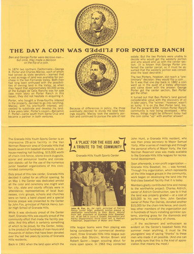 Porter Ranch master plan, 1965