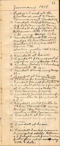 Accounting Ledger, 1917-1918