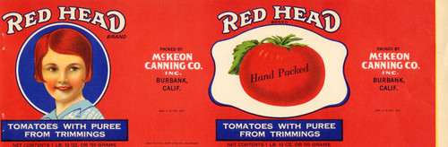 Red Head Brand labels