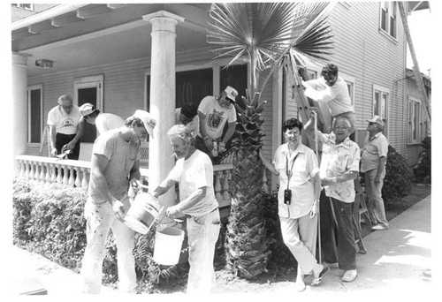 Glendale Optimists refurbishing YWCA shelter, circa 1980s