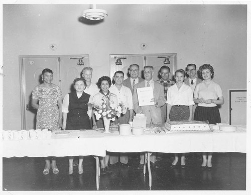 Veterans' Administration Hospital purchasing department employees, Sylmar, circa 1955