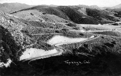 Topanga Highway postcard