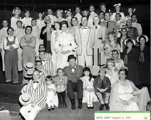 Valley Music Theatre, cast photo, The Music Man, Woodland Hills, 1965