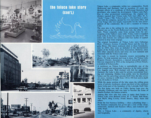 Toluca Lake promotional brochure, circa 1964