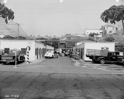 Lockheed Air Terminal during World War II, maintenance buildings