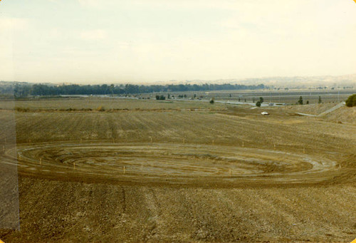 Sepulveda Wildlife Reserve early pond construction, 1980