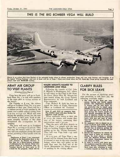 Lockheed-Vega Star newsletter, 1941